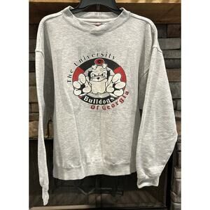 vintage 1993 UGA Georgia Bulldogs Gray Crewneck Sweatshirt Size M *D3